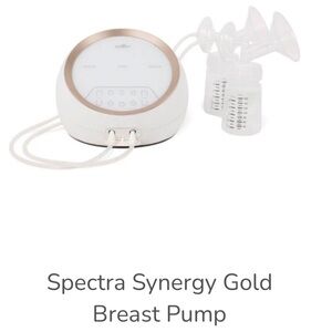 Spectra Synergy White & Gold SG Dual Powered Double Electric Breast Pump NWT